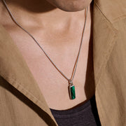 Necklace John Hardy Malachite Talisman Necklace, Sterling Silver|NMS988001MH