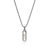 Howlite Talisman Necklace, Dark Silver|NMS988001SMBRDWHL