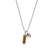 Sun Talisman Necklace, Gold, Sterling Silver, Tiger Eye|NMZZP98844TEDI