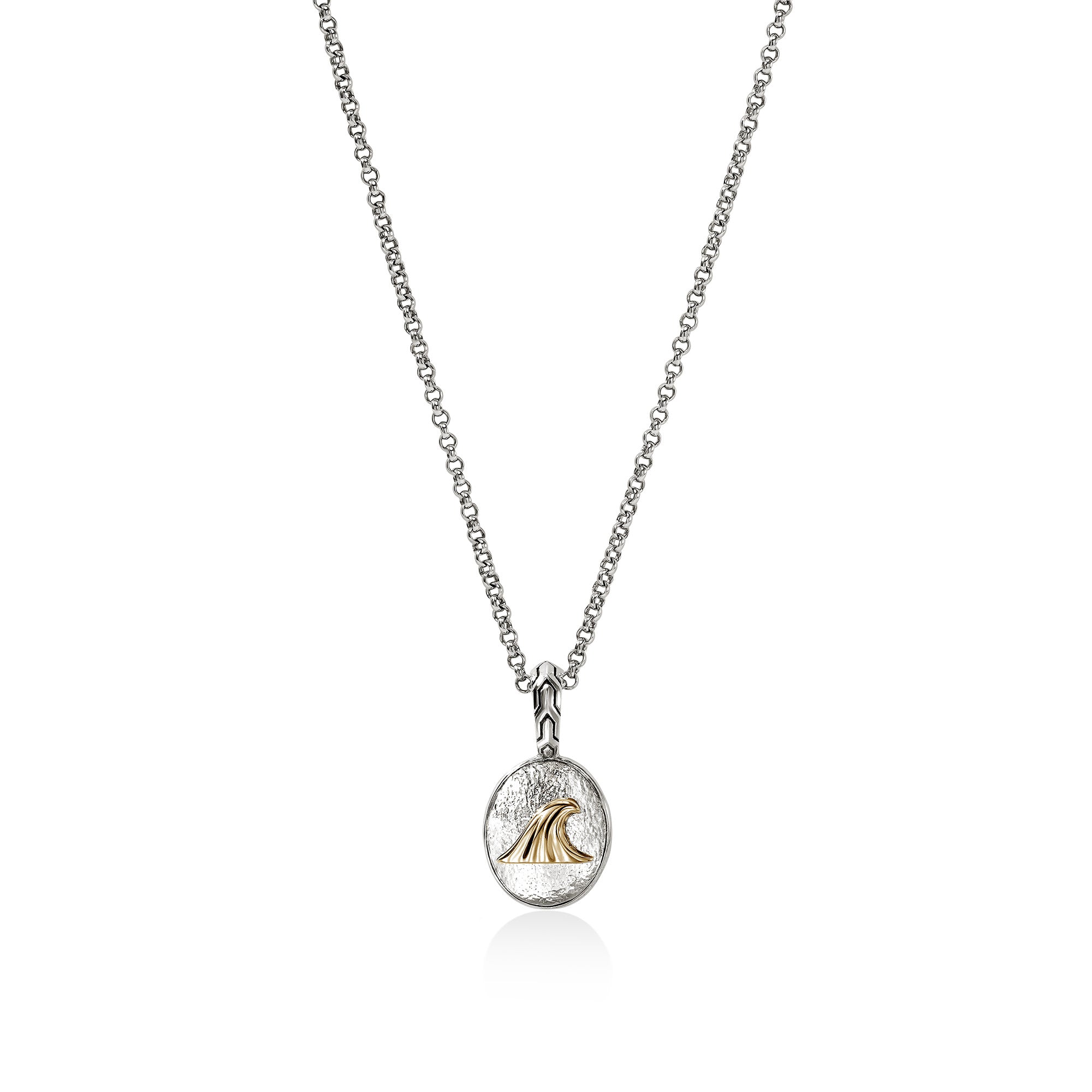 Wave Talisman Necklace, Gold, Sterling Silver|NZZ98823 – John Hardy