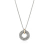 Icon Link Pendant Necklace, Sterling Silver, Gold, 2MM|NZZ98954