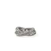 Icon Chevron Crossover Ring, Sterling Silver, 4.5MM|RB900825