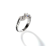 Ring John Hardy Naga Ring, Sterling Silver, Diamonds|RBP601792BSPDI