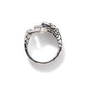 Ring John Hardy Naga Ring, Sterling Silver, Diamonds|RBP601792BSPDI