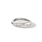 Ring John Hardy Surf Ring, Sterling Silver, Diamonds, Slim|RBP9011182DI