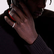 Ring John Hardy Surf Ring, Sterling Silver, Diamonds, Slim|RBP9011182DI