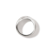 Ring John Hardy Surf Ring, Sterling Silver, Diamonds, Slim|RBP9011182DI