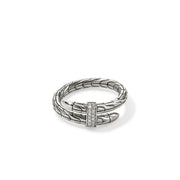 Ring John Hardy Spear Ring, Sterling Silver, Diamonds|RBP986802DI