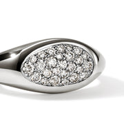 Pinky Ring John Hardy Pebble Ring, Sterling Silver, Diamonds|RBP9874772DI