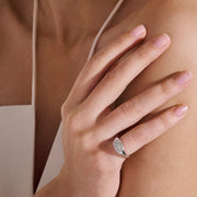 Pinky Ring John Hardy Pebble Ring, Sterling Silver, Diamonds|RBP9874772DI