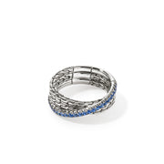 Ring John Hardy JH Essential Pavé Crossover Ring, Sterling Silver, Gemstones|RBS987154BSP