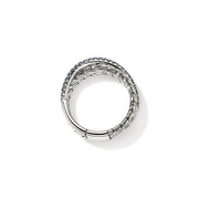 Ring John Hardy JH Essential Pavé Crossover Ring, Sterling Silver, Gemstones|RBS987154BSP