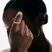 Ring John Hardy Surf Ring, Gold, Diamonds, Slim|RGGX9011182DI