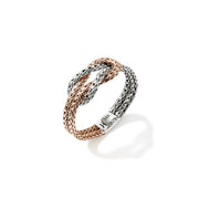 Ring John Hardy Love Knot Ring, Rose Gold, Sterling Silver, 3.6MM|RZZ901040R