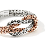 Ring John Hardy Love Knot Ring, Rose Gold, Sterling Silver, 3.6MM|RZZ901040R