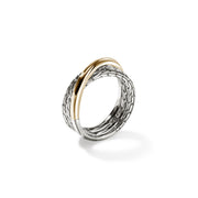 Ring John Hardy JH Essential Crossover Ring, Gold, Sterling Silver|RZZ98715