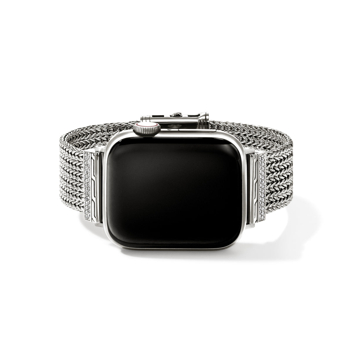 Smart Watch Strap, Silver, Diamonds, 18MM – John Hardy display picture 1