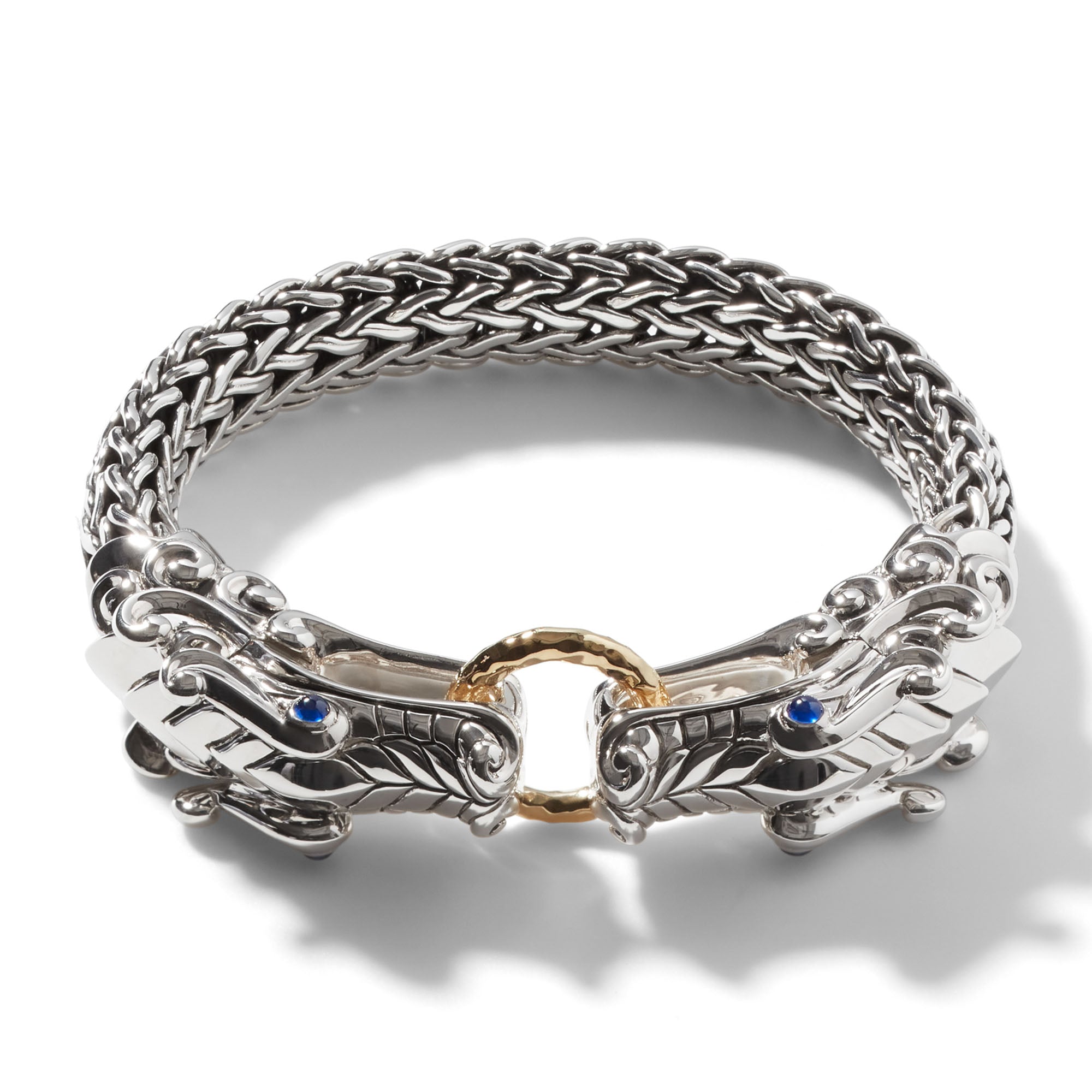 Naga Bracelet, Sterling Silver, Gold, 10.5MM|BZS60193BSP – John Hardy