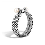 Double Coil Bracelet with Pearl|BB39301