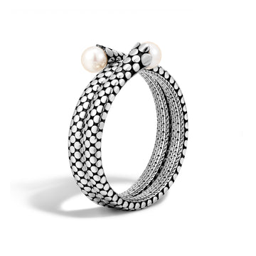 Double Coil Bracelet with Pearl|BB39301