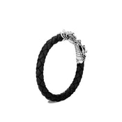 Legends Naga Leather Double Head Bracelet|BB60190BL