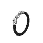 Legends Naga Leather Double Head Bracelet|BB60190BL