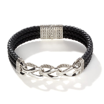Asli Leather Triple Row Bracelet|BB9001755BL
