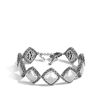 Classic Chain Hammered Link Bracelet|BB96149