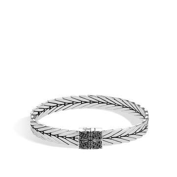 Modern Chain Bracelet with Black Spinel|BBS932694BN