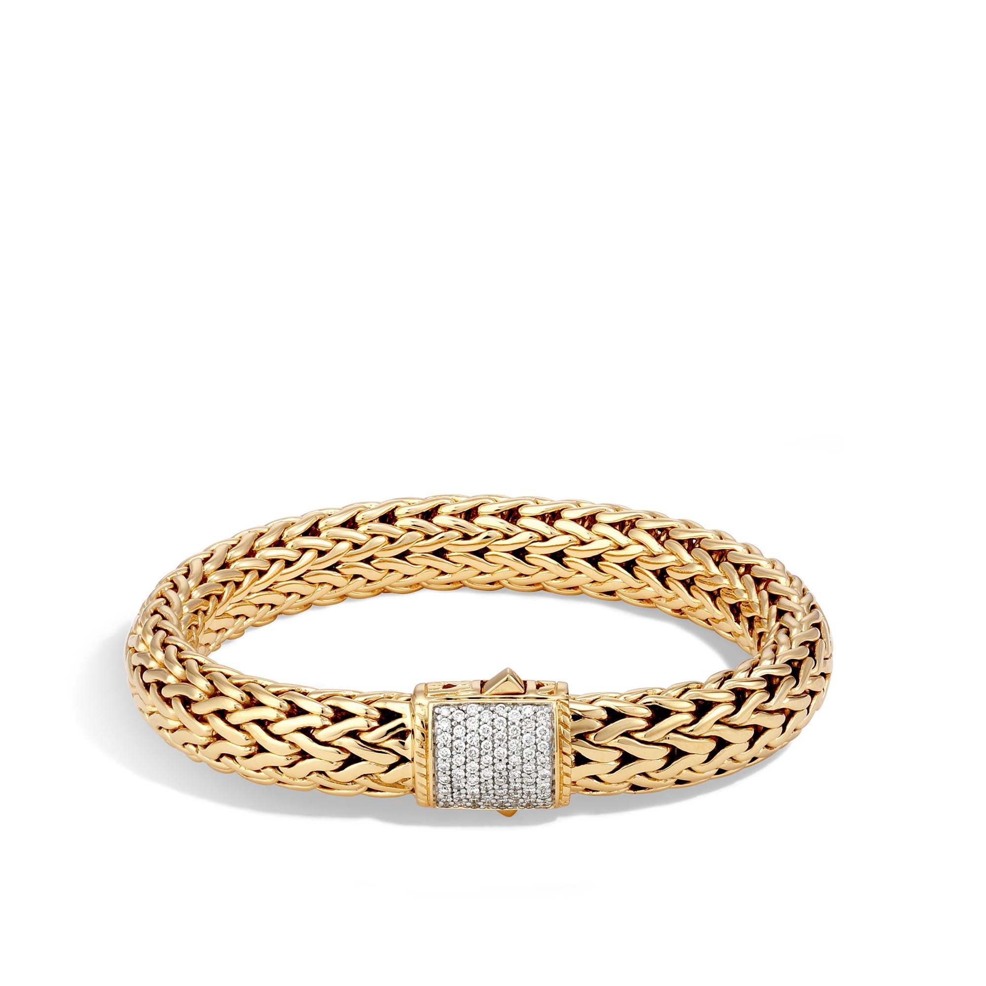 Icon Bracelet, Gold, Diamonds, 10.5MM|BGX94052DIA – John Hardy