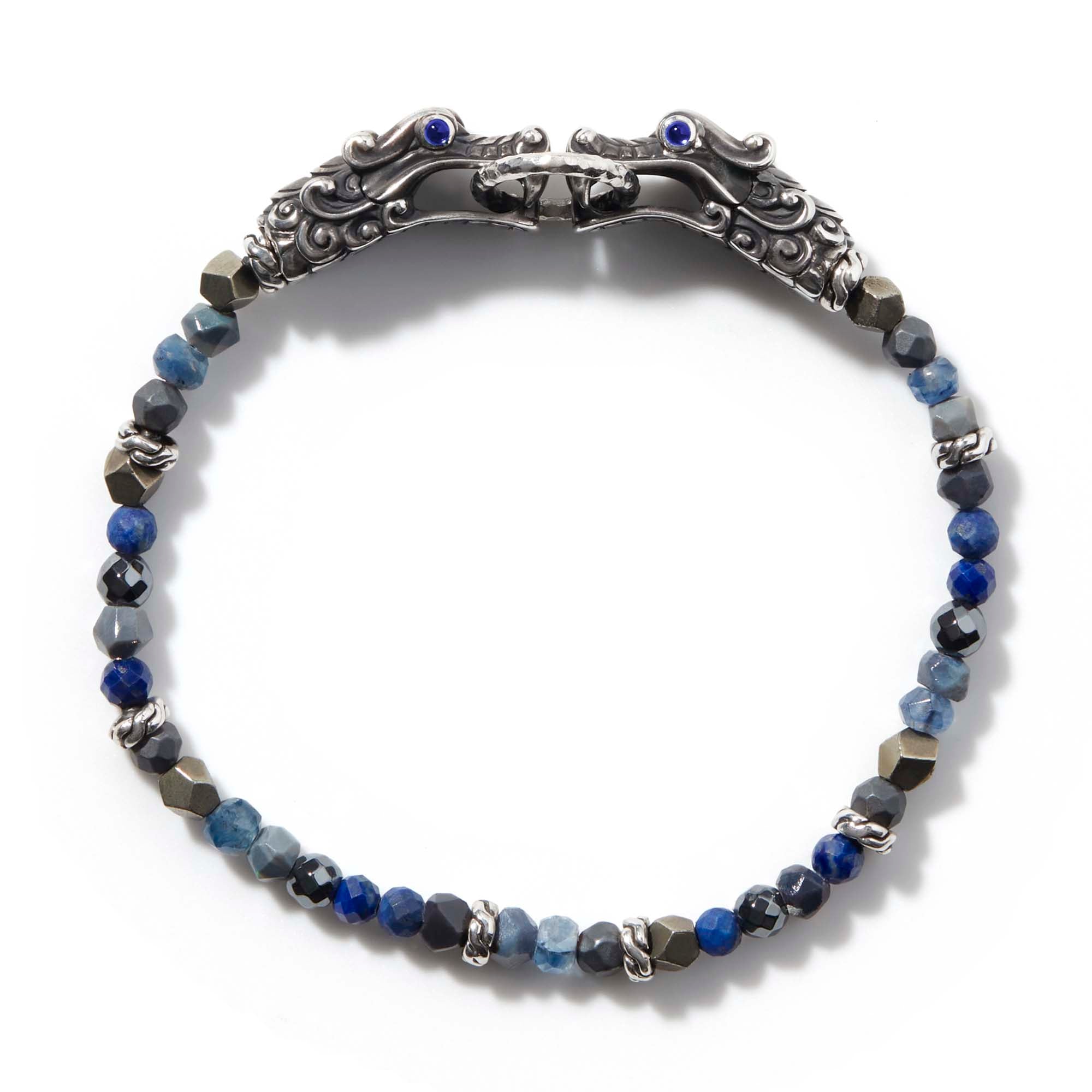 【Haru】GARNI PebbleBracelet CLEAR Long Naga Beaded Bracelet, Silver, Gemstones|BMS60292LPZPYOP – John Hardy