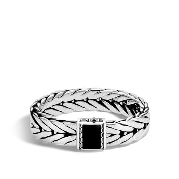 Modern Chain Bracelet with Black Onyx|BMS9995361BON