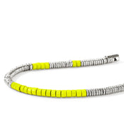 Heishi Bracelet, Sterling Silver, Enamel|BU900698YE