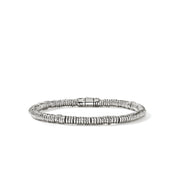 Heishi Bracelet, Sterling Silver, 4MM|BU900698