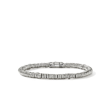 Heishi Bracelet, Sterling Silver, 4MM|BU900698
