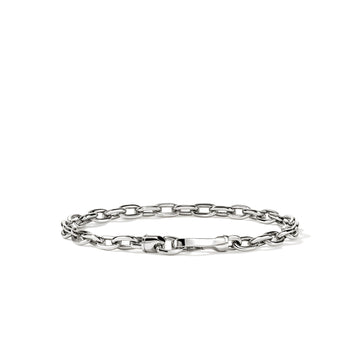 Oval Link Bracelet, Sterling Silver, 5MM|BU97329