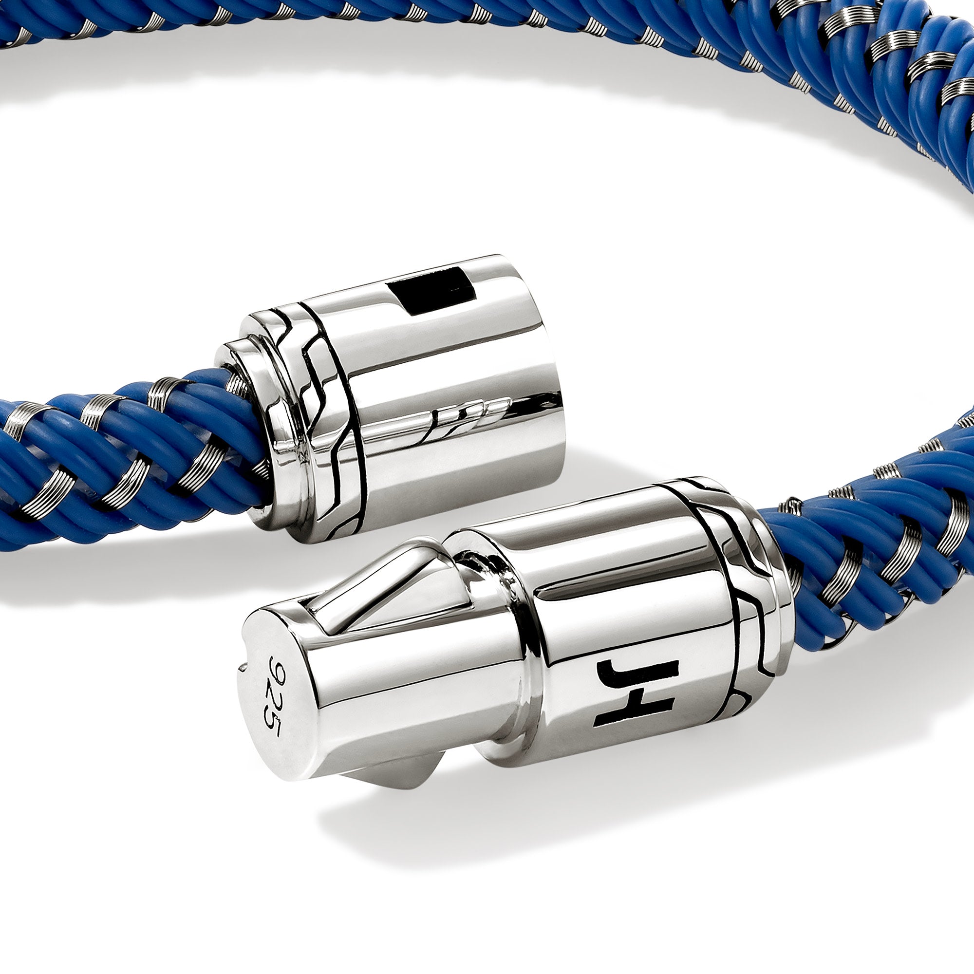 Cord Bracelet, Sterling Silver, Rubber|BU98688BUST – John Hardy