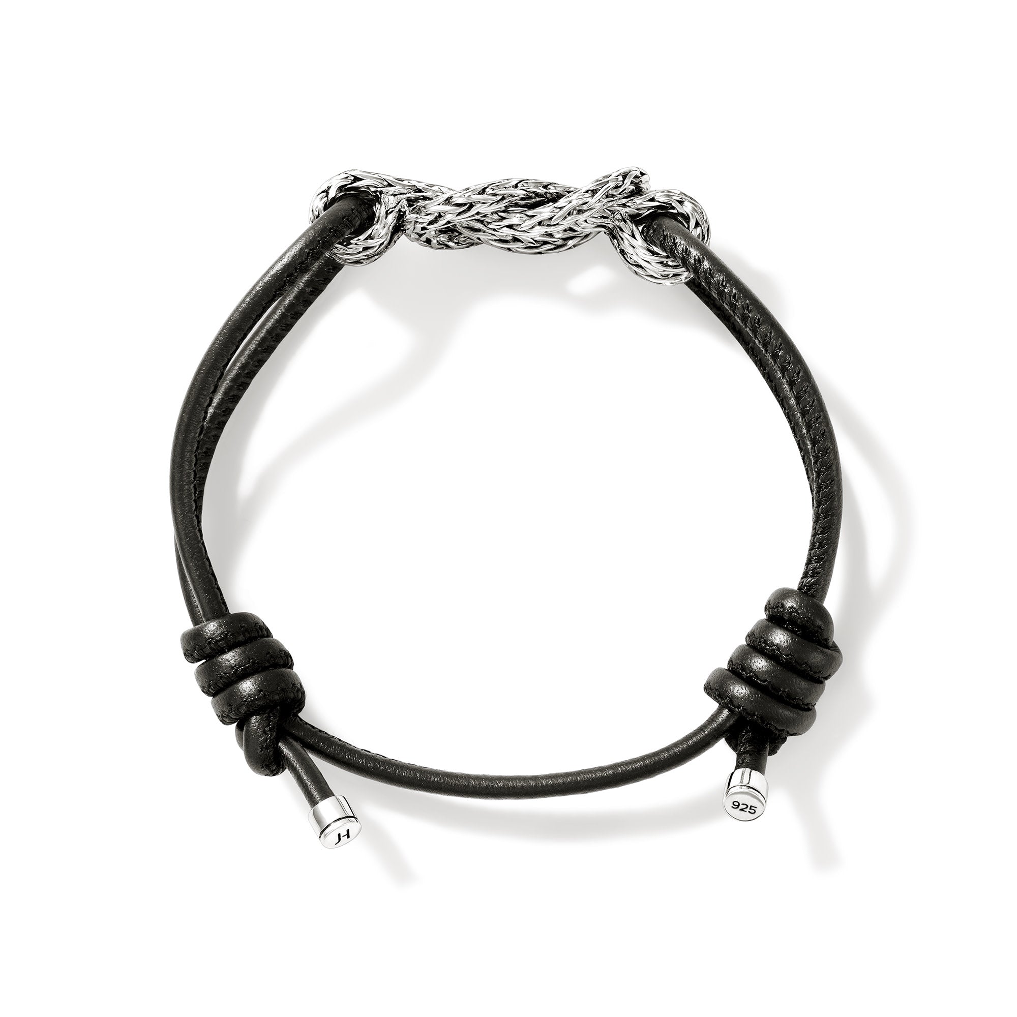 Jai from John Hardy outlet silver & leather bracelet hearts & paws