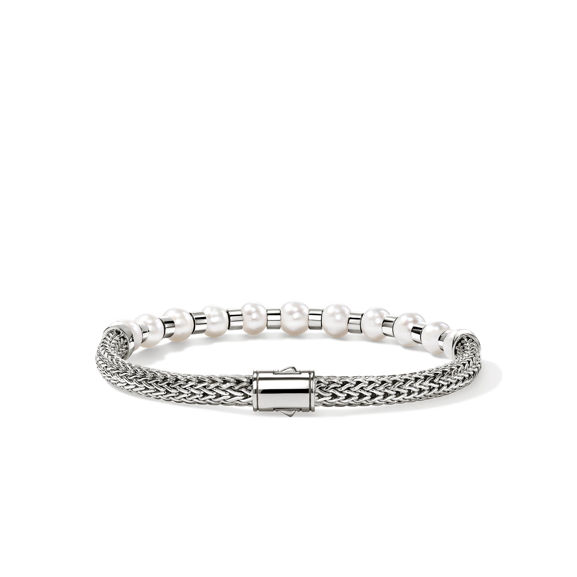 JH Essential Pearl Bracelet, Sterling Silver|BU987311 – John Hardy