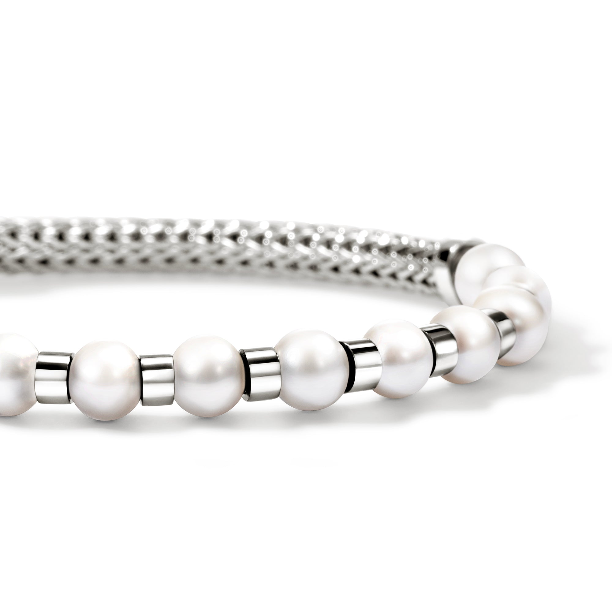 JH Essential Pearl Bracelet, Sterling Silver|BU987311 – John Hardy