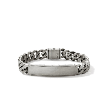 ID Curb Bracelet, Sterling Silver, 11MM|BU98769