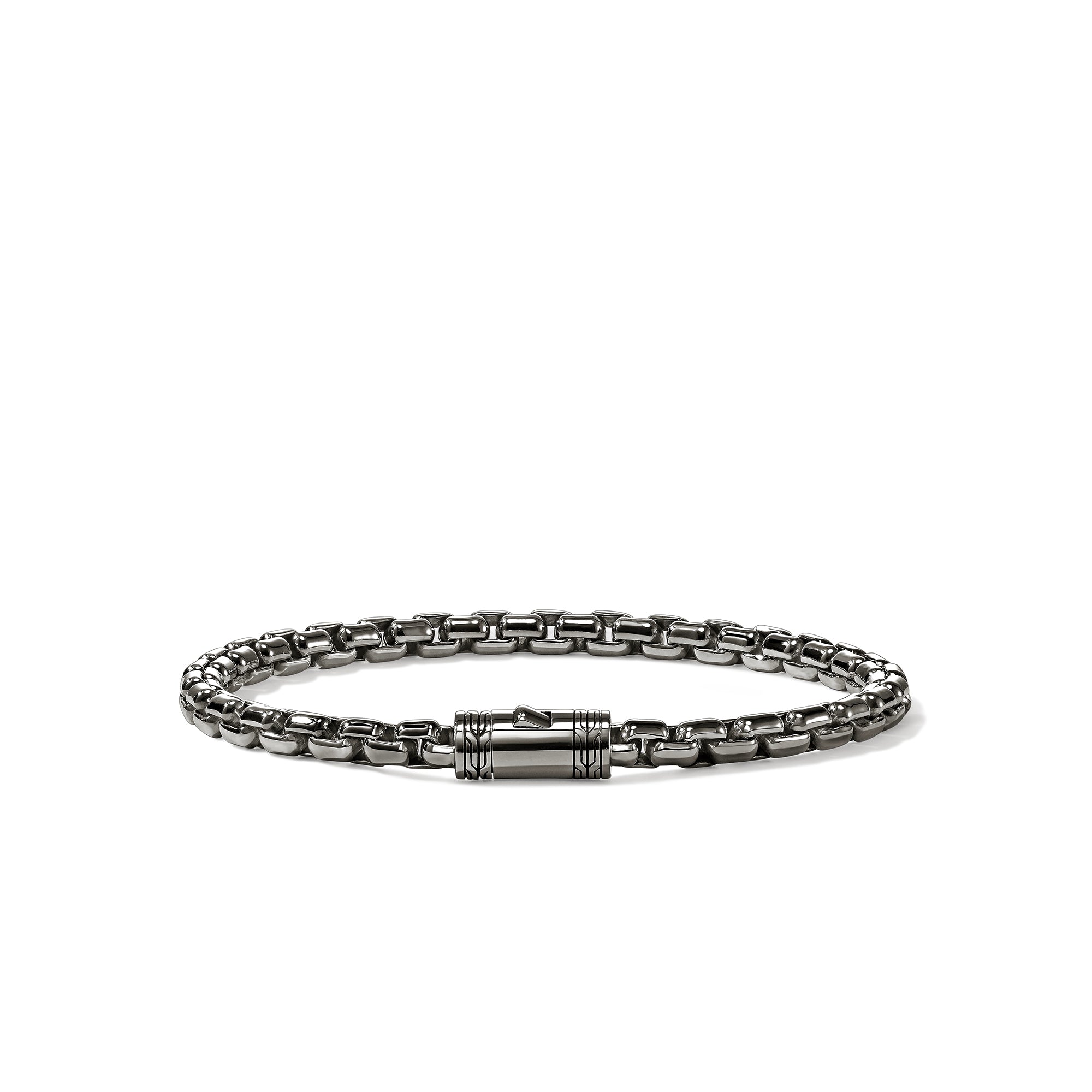 Box Chain Bracelet, Dark Silver, 4.8MM – John Hardy