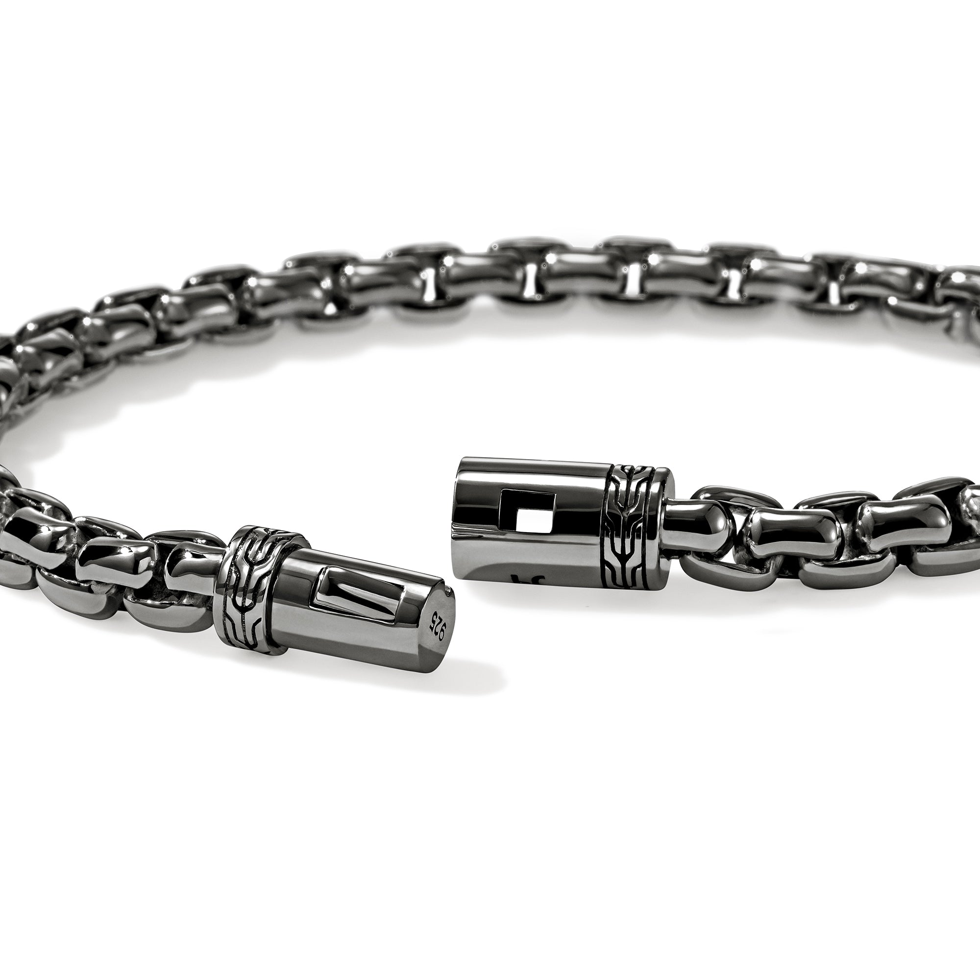 Box Chain Bracelet, Dark Silver, 6MM – John Hardy