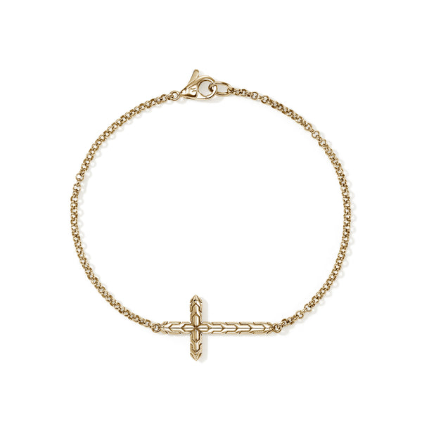 JH Essential Cross Bracelet, Gold – John Hardy
