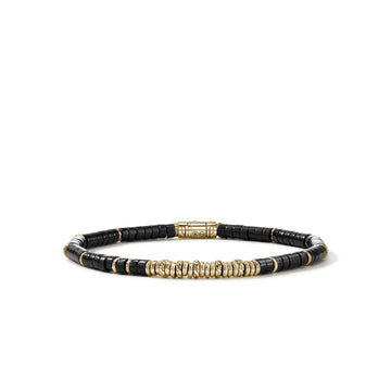 Heishi Bracelet, Gold, Hardstones, 4MM|BUGGS900984BON