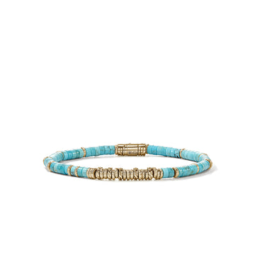 Heishi Bracelet, Gold, Hardstones, 4MM|BUGGS900984TQ