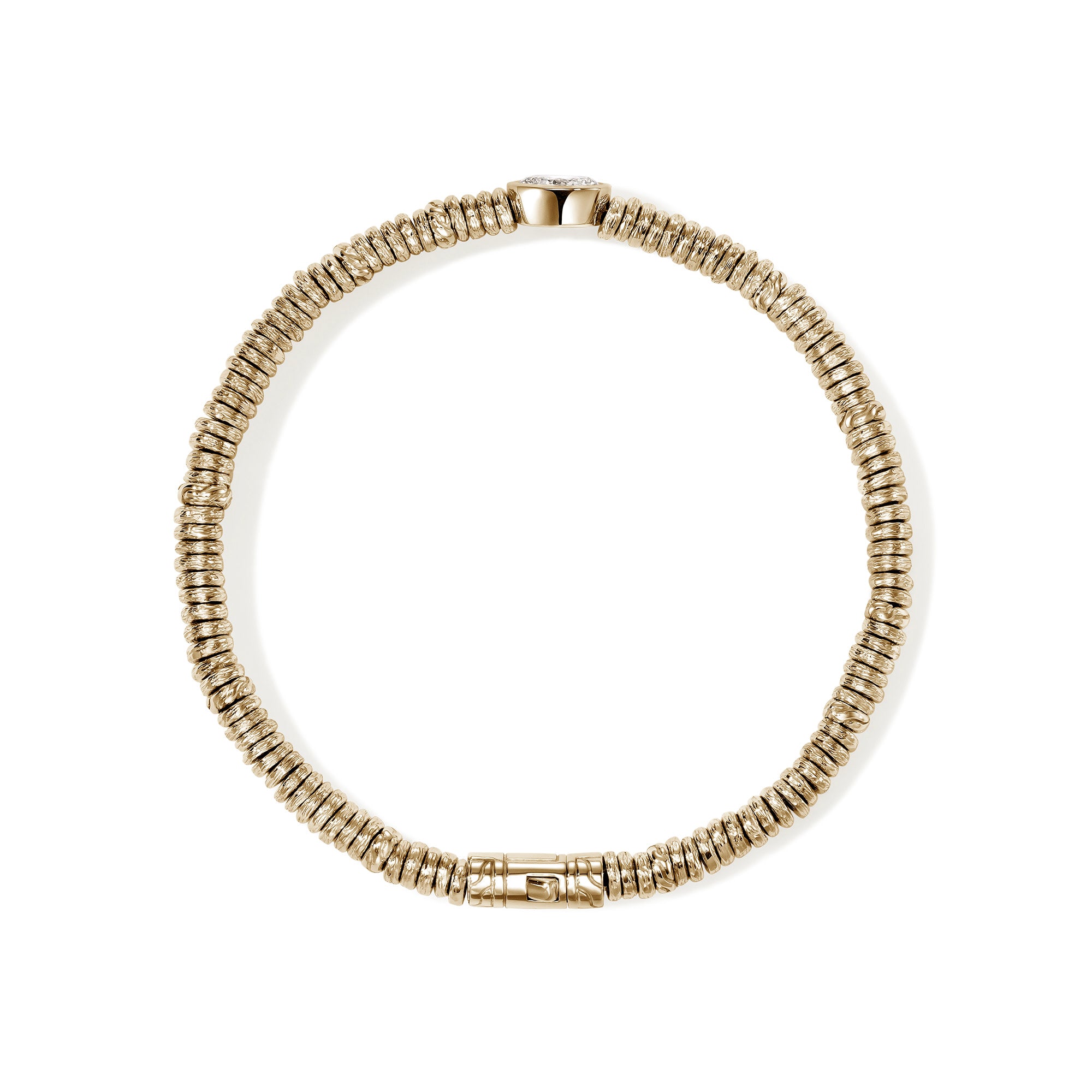 JH Lovestruck™ Heishi Bracelet, Gold, Diamond, 1.0TCW