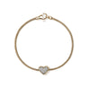JH Essential Heart Bracelet, Gold, Diamonds, 1.8MM|BUGGX989642DI