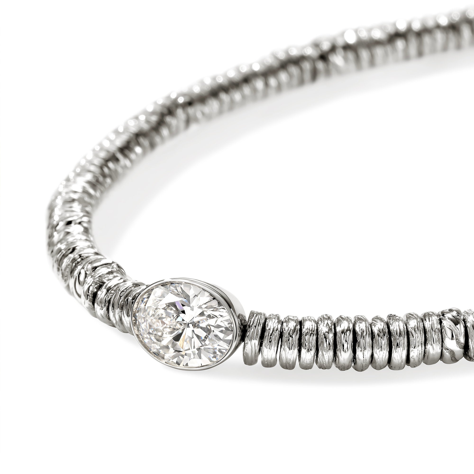 JH Lovestruck™ Heishi Bracelet, Sterling Silver, Diamond, 1.0TCW