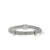 Icon Link Bracelet, Sterling Silver, Diamonds, 6MM|BUP989792DI